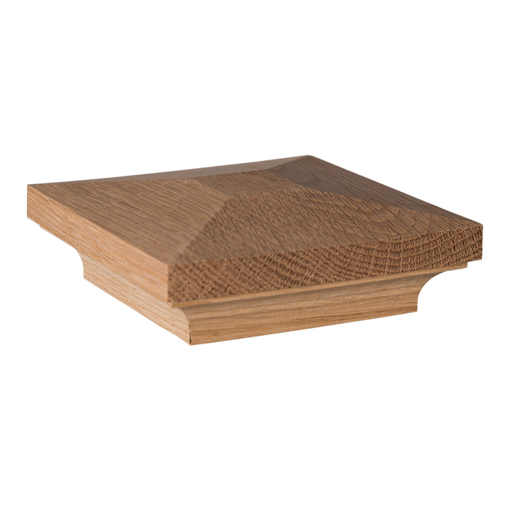 935 | Flat Peak Newel Cap | Fits 3 1/2" Post
