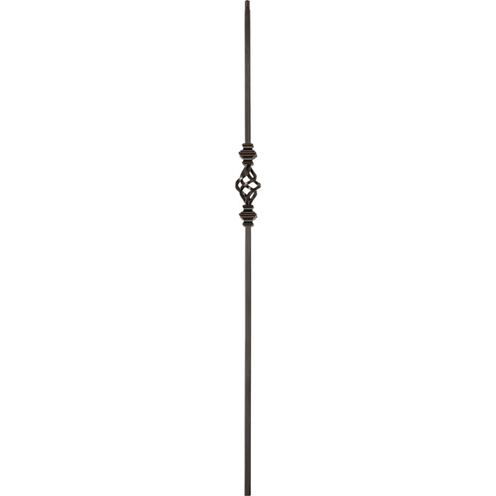 T62 - Iron Baluster - Basket w Knuckles - 1/2" x 44"