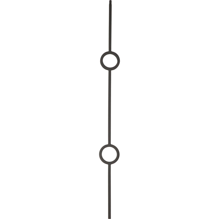T73 | Iron Baluster | Double Circle | 1/2" x 44"