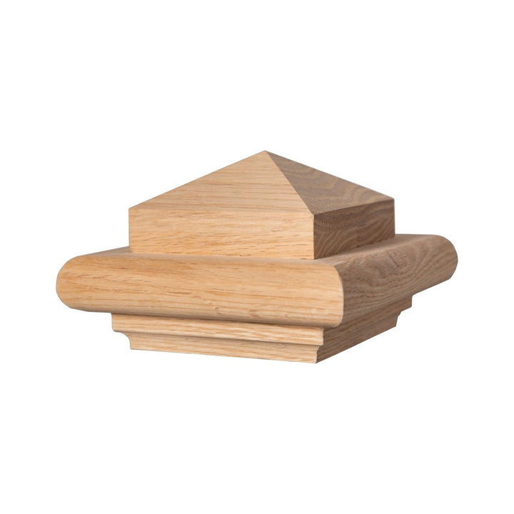 B300 | Box Newel Cap | "B" Style Pyramid Top | Fits 3" Post - All Things Stairs