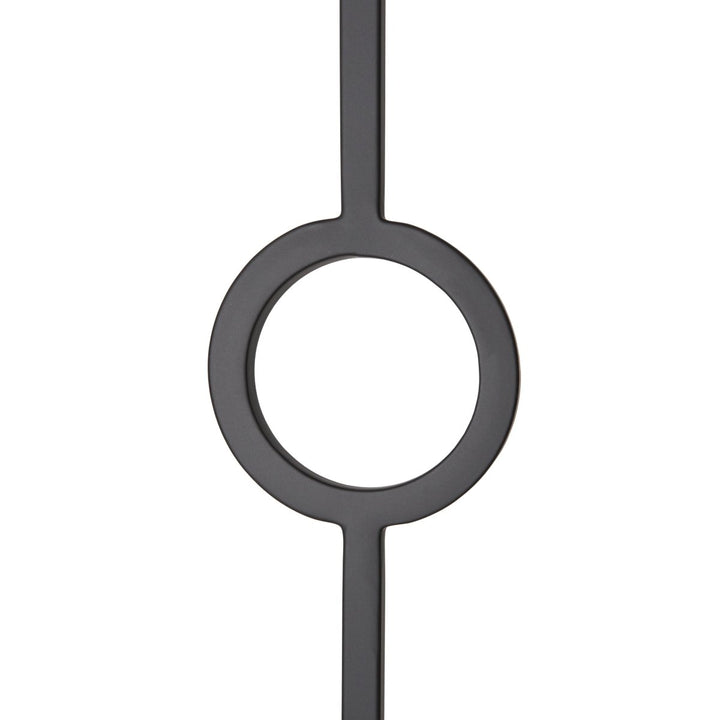 CLEARANCE | T73 | Iron Baluster | Double Circle | 1/2" x 44" | SATIN BLACK - All Things Stairs