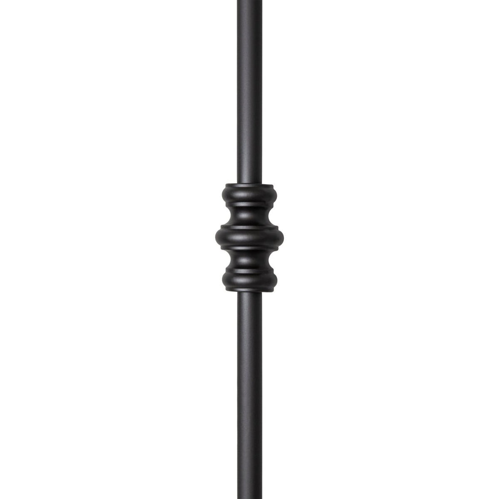 Iron Baluster | Double Knuckle | Round | Satin Black | 5/8" x 44" - All Things Stairs