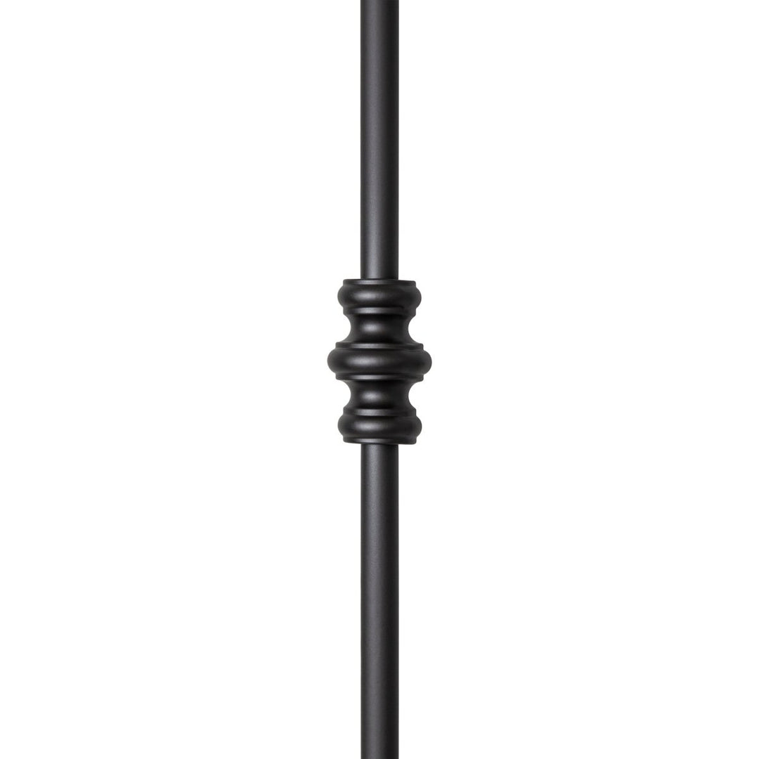 Iron Baluster | Double Knuckle | Round | Satin Black | 5/8" x 44" - All Things Stairs