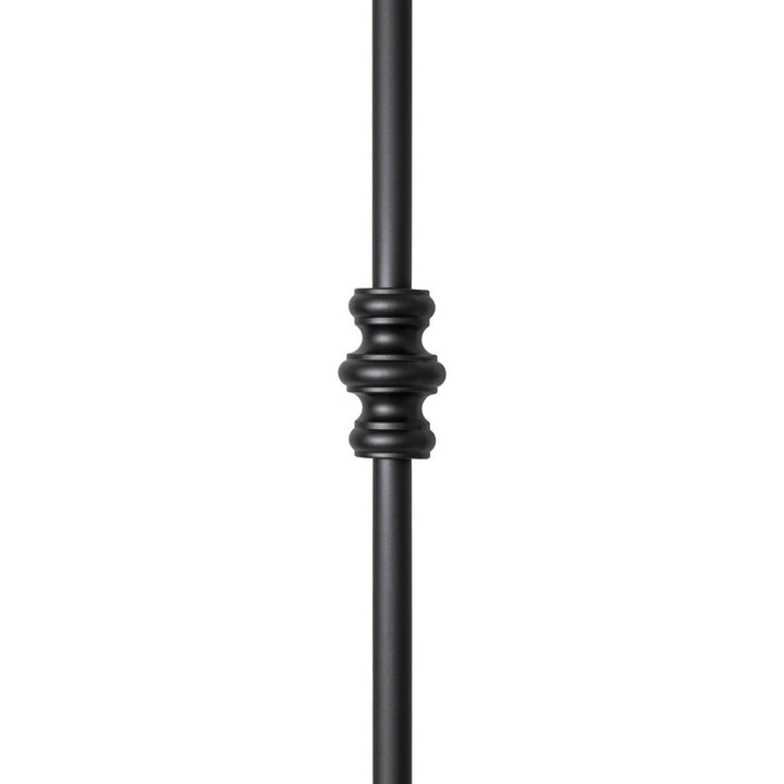 Iron Baluster | Double Knuckle | Round | Satin Black | 5/8" x 44" - All Things Stairs