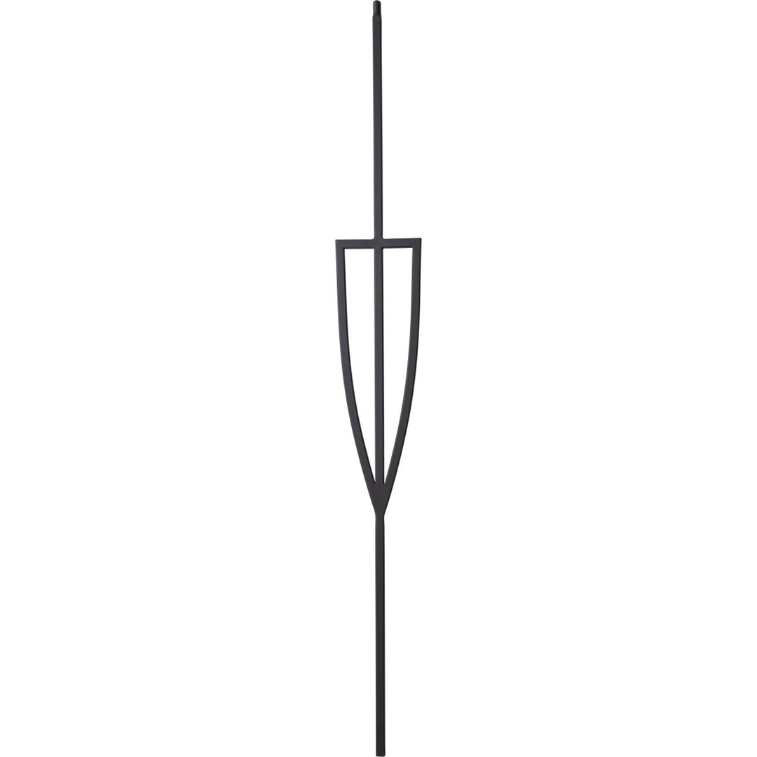 T78 | Iron Baluster | Shield | 1/2" x 44" - All Things Stairs