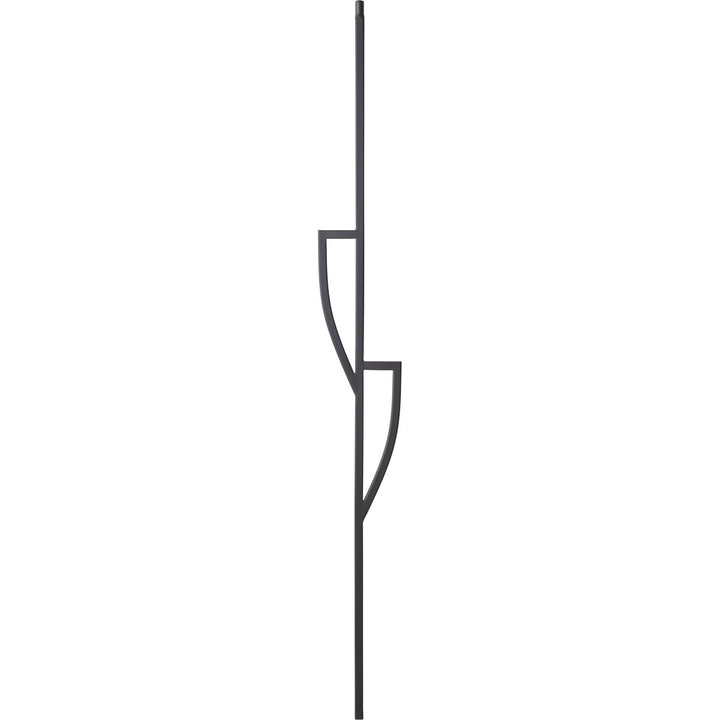 T79 | Iron Baluster | Split Shield | 1/2" x 44" - All Things Stairs