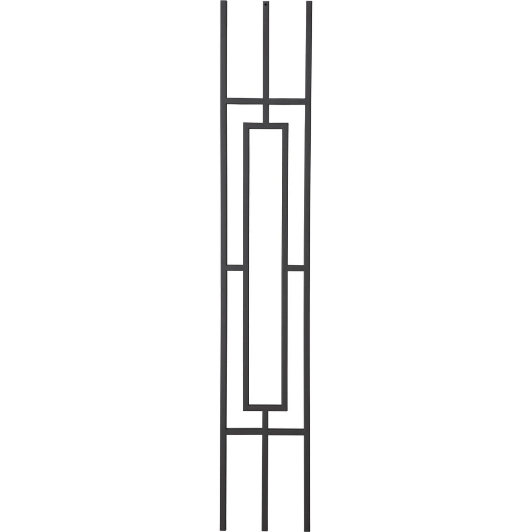 T813 | Iron Baluster | Craftsman Rectangular Panel | 1/2" x 44" - All Things Stairs