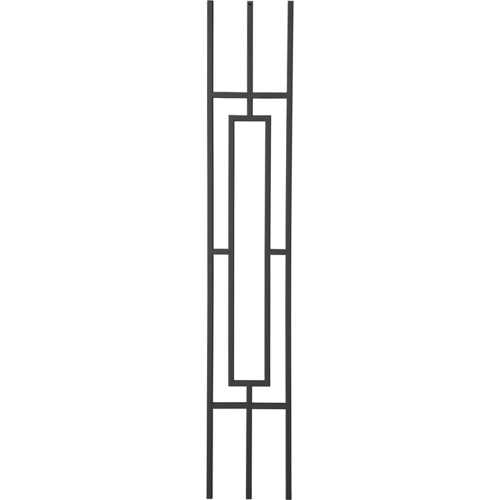T813 | Iron Baluster | Craftsman Rectangular Panel | 1/2" x 44" - All Things Stairs
