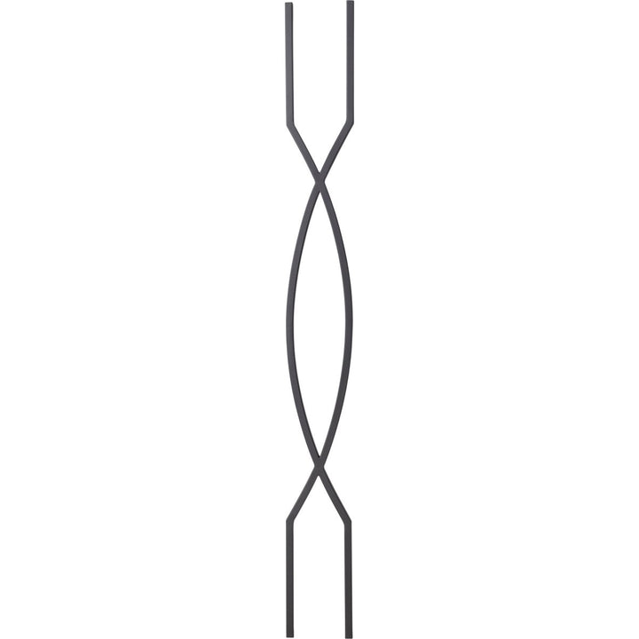 T85 | Iron Baluster | Double Helix | 1/2" x 44" - All Things Stairs
