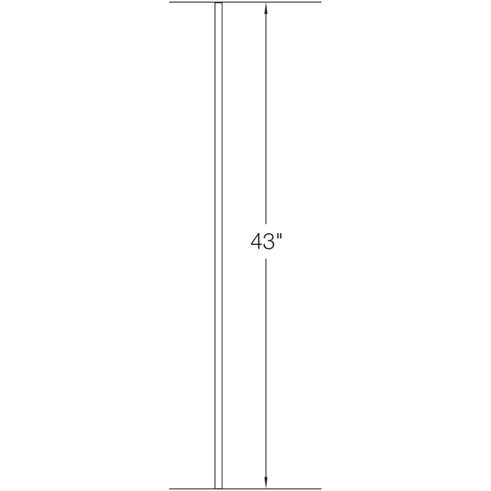 TR01 - 43 | Iron Baluster | Round Plain | 1/2" x 43" - All Things Stairs