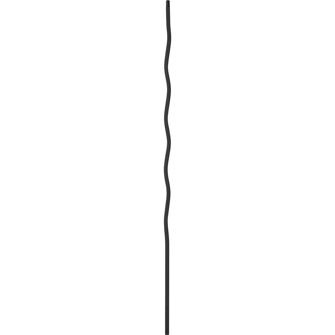 TZZ | Iron Baluster | Zig Zag Wave | 1/2" x 44" - All Things Stairs